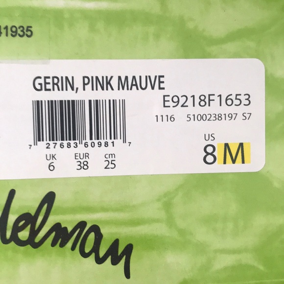 Sam Edelman GERIN PINK MAUVE SANDALS - Picture 4 of 4